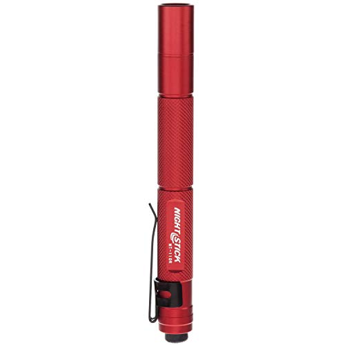 Nightstick MT-100R Mini-TAC Metal Led Flashlight 2-AAA, 5.4-Inch, 137mm, Red