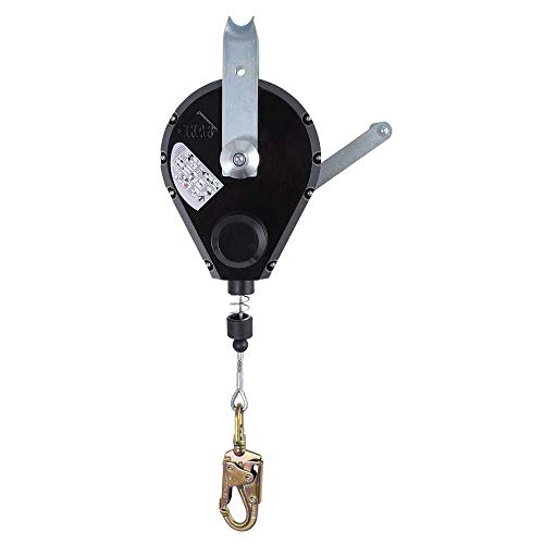 PeakWorks V845534060 - Rescue Snap Hook 60' (18 m) 3/16" (5 mm) Galvanized Steel Cable - Aluminum Housing, Type 3 - Fall Protection - Proindustrialequipment