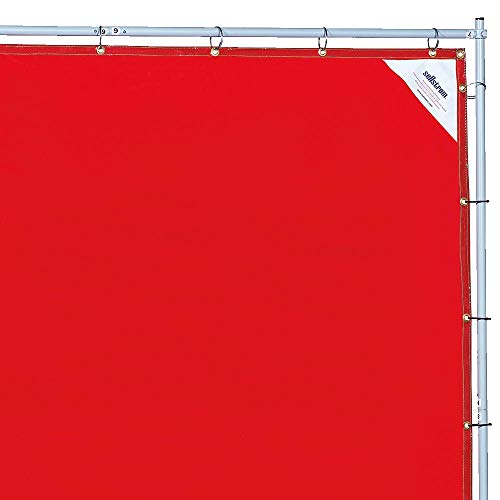 Sellstrom S97330 Welding Curtain with Frame - 6'x6' - Red - Other Protection - Proindustrialequipment