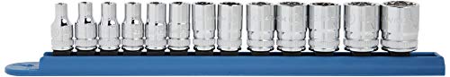 GEARWRENCH 13 Pc. 1/4" Drive 12 Pt. Standard Socket Set, Metric - 80306