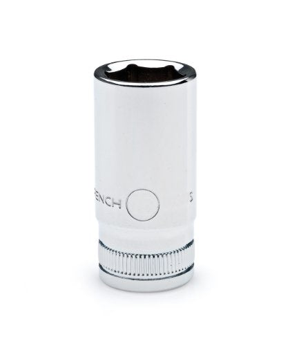 GearWrench 80394S 3/8-Inch Drive 6-Point Mid Length Metric Socket 12mm