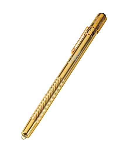 Streamlight 65024 Stylus 3-AAAA - Bolígrafo con luz LED, dorado con luz blanca, 6-1/4 pulgadas, 11 lúmenes