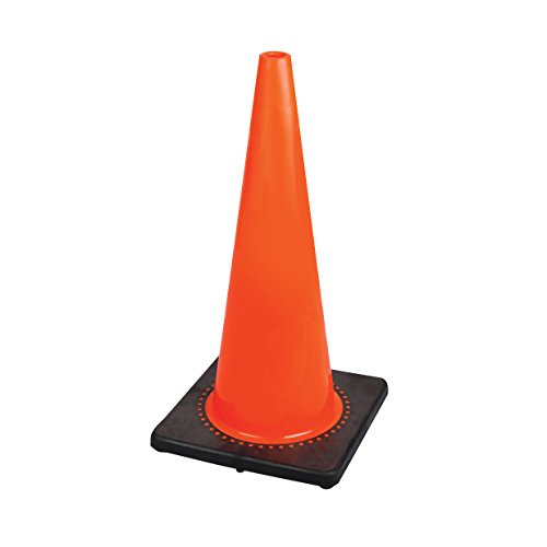 Pioneer V6200650-O/S 28" (70 cm) PVC Flexible Safety Cone, Professional Quality Orange, 70 cm - Work Site and Traffic Safety - Proindustrialequipment