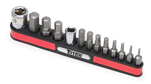 Titan Tools TT16111 16111 Jeu d'embouts hexagonaux SAE, 13 pièces