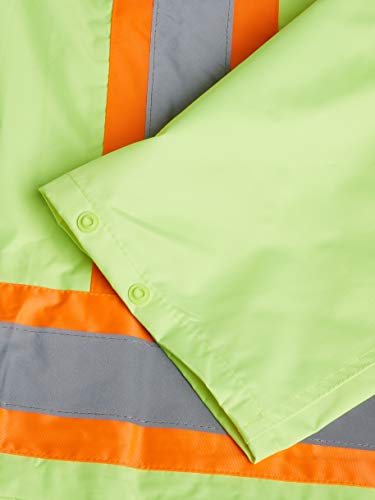 Pioneer V1080260-L Heavy-Duty High Visibility Jacket and Pants Combo, Yellow-Green, L - Clothing - Proindustrialequipment