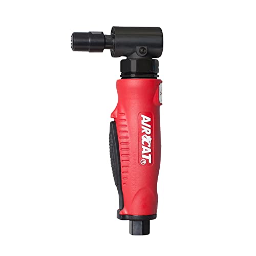 AIRCAT 6255 Professional Series Red Composite Angle Die Grinder with Angled Gear Mechanism - Proindustrialequipment