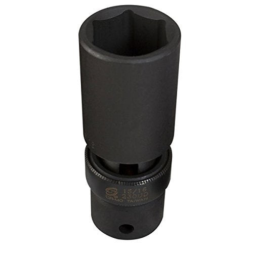 Sunex 215umd Dado de impacto universal con accionamiento de 1/2 pulgada y 15 mm de profundidad