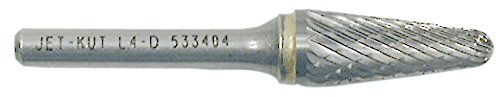 Jet 533403-3/8" -Kut Taper Shape Bur (Radius End) - Screw Drivers and Sets - Proindustrialequipment