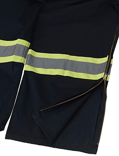 Pioneer CSA 7-Pocket High Visibility Work Coverall with 22" Boot Access Zipper, Action Back and Elastic Waist, Navy Blue, 56, V2020680-56 - Clothing - Proindustrialequipment