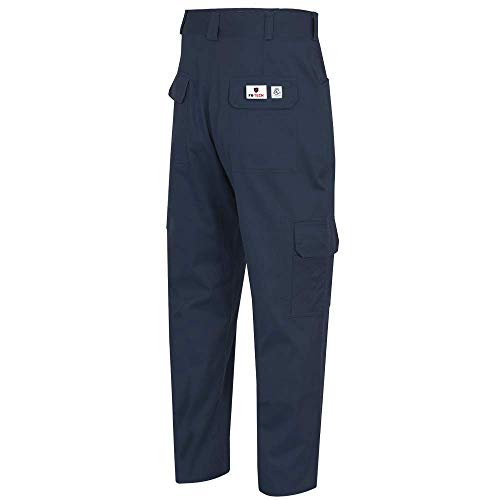 Pioneer Cargo Work Pants, ARC 2 Flame Resistant Premium Cotton and Nylon Blend, Navy, 34X34, V2540540-34x34 - Clothing - Proindustrialequipment