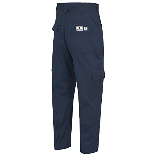 Pioneer Cargo Work Pants, ARC 2 Flame Resistant Premium Cotton and Nylon Blend, Navy, 36X34, V2540540-36x34 - Clothing - Proindustrialequipment