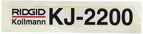 Ridgid 65187 Model No. Kj2200 Decal - Plumbing Tools - Proindustrialequipment