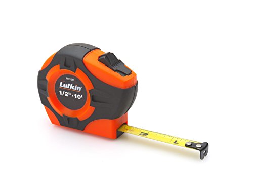 Crescent Lufkin 1" x 8m/26' P1000 Series Hi-Viz® Orange SAE/Metric Yellow Clad A30 Blade Power Return Tape Measure - PHV1048CMEN