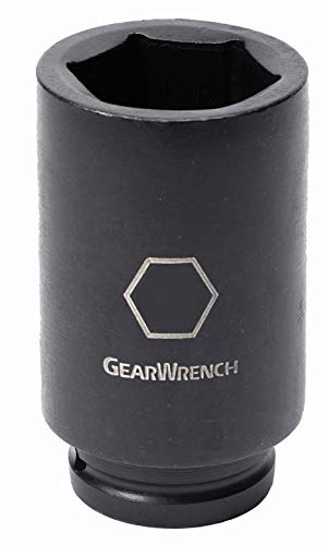 GearWrench 84868 Dado de Impacto Profundo de 6 Puntos con Impulsor de 3/4 Pulgada, 1-1/16 Pulgada