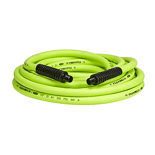 Legacy HFZ1225YW3 Manufacturing Flexzilla 1/2-Inchx25-Feet ZillaGreen Air Hose with 3/8-Inch MNPT Ends and Bend Restrictors