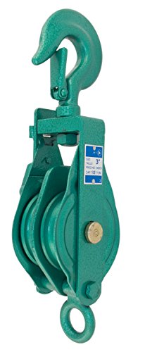 Jet 130203-3" Double Sheave Painted Snatch Block - Clamps and Trolleys - Proindustrialequipment