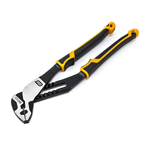 GEARWRENCH Alicates de lengüeta y ranura de doble material con mandíbula recta Pitbull K9 de 10" - 82170C