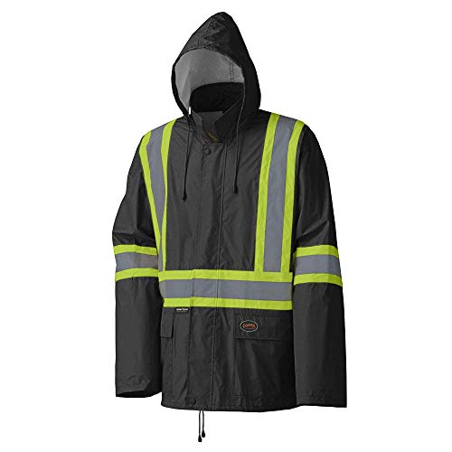 Pioneer V1080170-3XL Waterproof Lightweight Jacket and Pants Combo, Rainsuit, Black, 3XL - Clothing - Proindustrialequipment