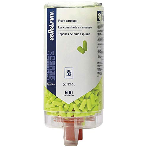 Sellstrom S23413 Foam Plug-Uncorded-500PR/Disp, Standard, Hi/Viz Green (Pack of 500) - Other Protection - Proindustrialequipment