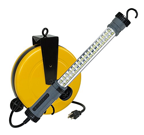 Alert Stamping 5050SM Pro-Lite 34 SMD LED Cord Reel Task Light,Yellow, Grey, Black - Proindustrialequipment