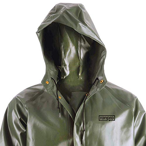 Pioneer V3242040-2XL Heavy-Duty Cold Flex Fisherman Jacket - Marine/Fish Oil Resistant, Green, 2XL - Clothing - Proindustrialequipment