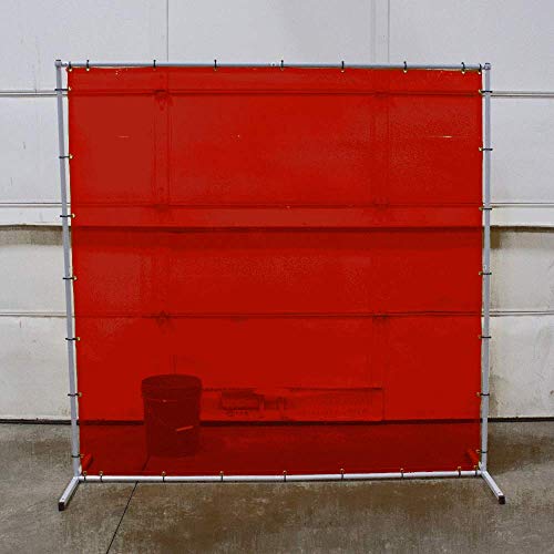 Sellstrom S97330 Welding Curtain with Frame - 6'x6' - Red - Other Protection - Proindustrialequipment