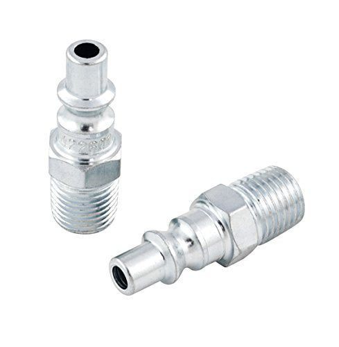 JET 422601 - ‘A’ Type Plug Male - 1/4" Body x 1/4" NPT (20 Pack - Bulk) - Air Line Tools - Jet - Proindustrialequipment