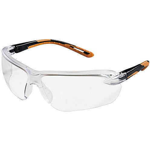 Sellstrom S71200 XM310 Safety Glass-Clear Hard Coat (Package of 12) Black and Orange Standard - Eye Protection - Proindustrialequipment