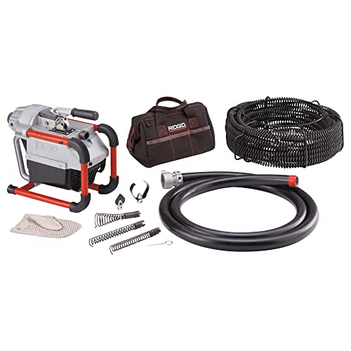 Ridgid 66497 Machine With A-1 Operator's Mitt, A-12 Pin Key, and A-60-12 Rear, Guide Hose, Plus: A-61 Tool Kit and A-62 Cable Kit - Plumbing Tools - Proindustrialequipment