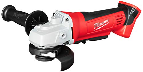 Milwaukee 2680-20 M18 Amoladora inalámbrica de iones de litio de 18 V de 4 1/2 pulgadas con protector resistente a explosiones y diseño de interruptor de paleta