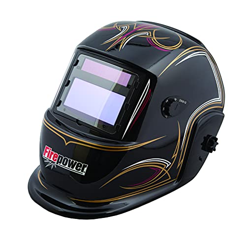 Firepower 1441-0085 Auto-Darkening Welding Helmet with Pinstripes Design