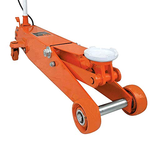 Strongarm Long Chassis Heavy-Duty Air Hydraulic 10 Ton Floor/Garage Service Jack - Swivel Casters, 30466 - Proindustrialequipment