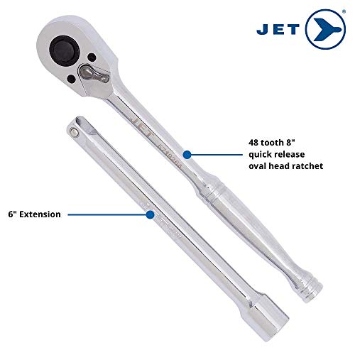 Jet 11-Piece 3/8-inch Drive SAE, 6 Point, Ratchet Wrench Chrome Socket Set, 600223 - Sockets and Tools Set - Proindustrialequipment