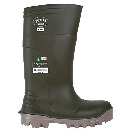 Pioneer V4240640-15 Steel Toe/Plate Pu Boot, B405FUL.GR, Green, 15 - Foot Protection - Proindustrialequipment