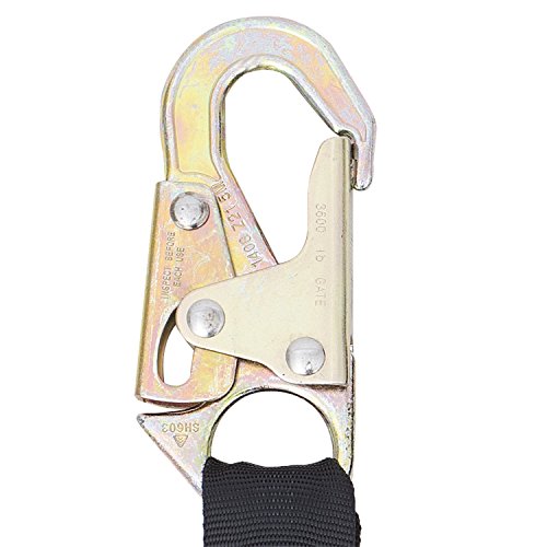 PeakWorks CSA Fall Arrest Kit - 6' POY Shock Absorbing Lanyard With 2 Double Locking Snap hooks And 5-Point Adjustable Safety Harness , V8253076 - Fall Protection - Proindustrialequipment