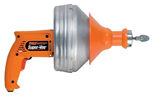 General Wire SV-A-WC Super Vee Drain Cleaner Basic Unit with 25-Feet x 1/4-Inch and 25-Feet x 3/8-Inch Cables, Small - Drain Augers - Proindustrialequipment