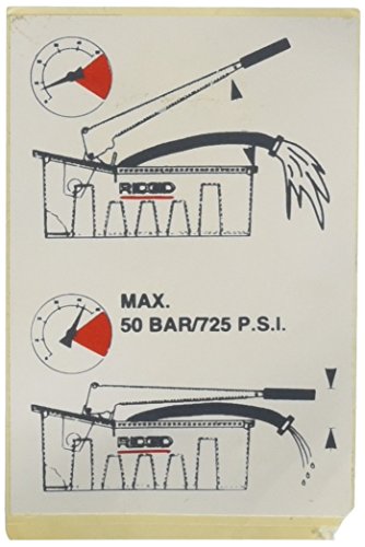 Ridgid 51037 Instruction 1450 Decal - Plumbing Tools - Proindustrialequipment