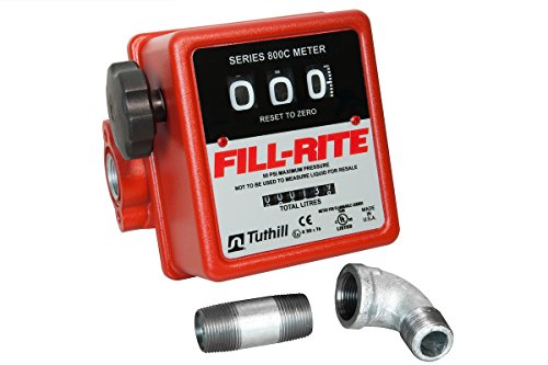 Fill-Rite 807CLMK 3/4" Black Meter Kit for Pumps Liter, NPT
