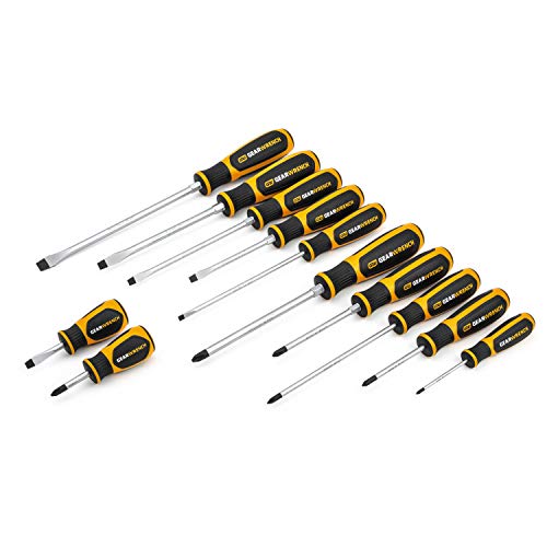 GEARWRENCH 12 Pc. Phillips/Slotted Dual Material Screwdriver Set - 80051H