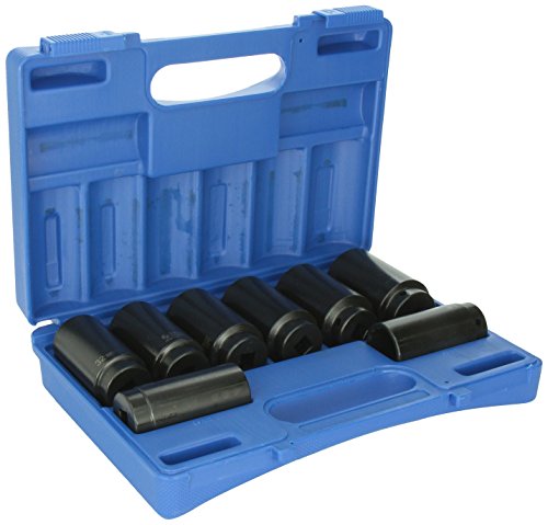 Grey Pneumatic 1708SN 1/2" Drive 12-Point Axle/Spindle Nut Socket Set - 8 Piece