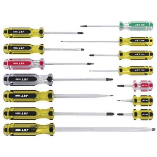 Jet 720507-14-Piece Jumbo Handle Screwdriver Set - Screw Drivers and Sets - Proindustrialequipment