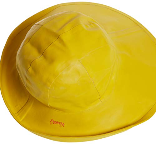 Pioneer V3035060-L Heavy-Duty Premium Sou’Wester Rain Hat, Dry King® Fully Cotton Lined Yellow, L - Clothing - Proindustrialequipment