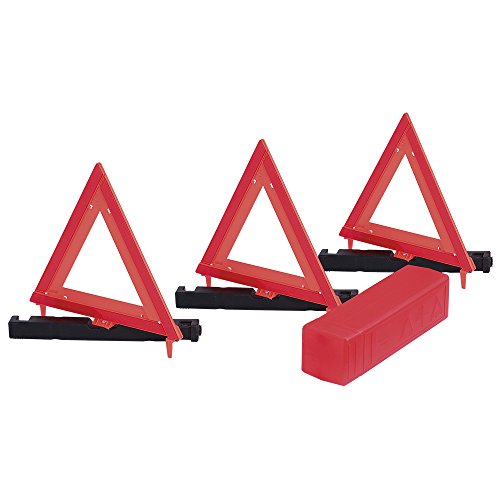 Pioneer V6301150-O/S Safety Warning Triangle - 3-Pack, Red/Orange, O/S - Work Site and Traffic Safety - Proindustrialequipment