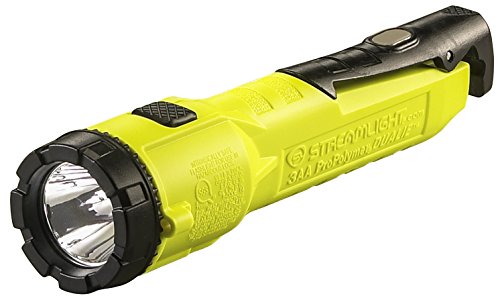 Streamlight 68780 Dualie 3AA Linterna LED de doble haz intrínsecamente segura de 245 lúmenes con clip magnético, amarilla - Empaquetada en caja