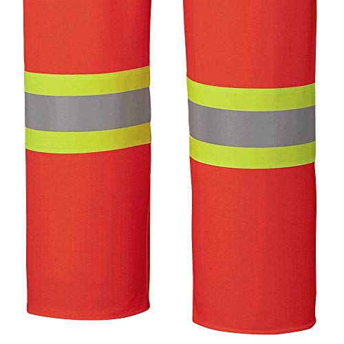 Pioneer Waterproof FR Chemical Resistant Strech Overall Bib Work Pants, Lightweight, Orange, 7XL, V3520250-7XL - Clothing - Proindustrialequipment