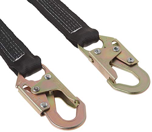 PeakWorks CSA 6' (1.8 m) POY - Snap Hooks - Single Leg - Shock Absorbing Fall Arrest Lanyard Connector, V8101106 - Fall Protection - Proindustrialequipment