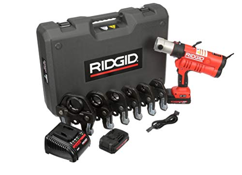 Ridgid 43358 Battery Press Tool Kit with ProPress Jaws, 1/2-Inch - 2-Inch - Ridgid - Proindustrialequipment