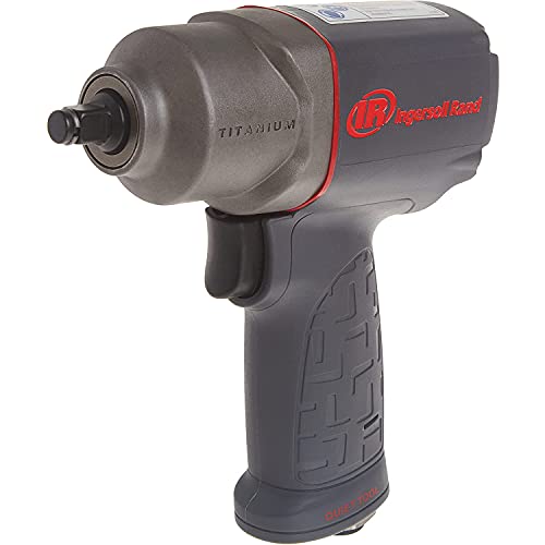 Ingersoll Rand 2115QTiMAX 3/8 Drive Air Impact Wrench, Quiet Tool, Lightweight 2.5 lb Design, Powerful Reverse Torque Output Up to 300 ft lbs, 7 Vane Motor, Max Control, Gray