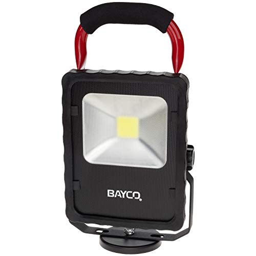 Bayco SL-1514 2200 lm LED Single Fixture Work Light with Magnetic Base, Red/Black - Proindustrialequipment
