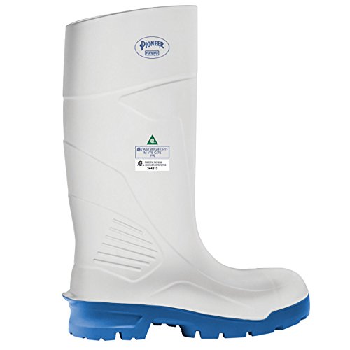 Pioneer V4240500-10 Steel Toe/Plate Pu Boot, B405FUL.WH, White, 10 - Foot Protection - Proindustrialequipment